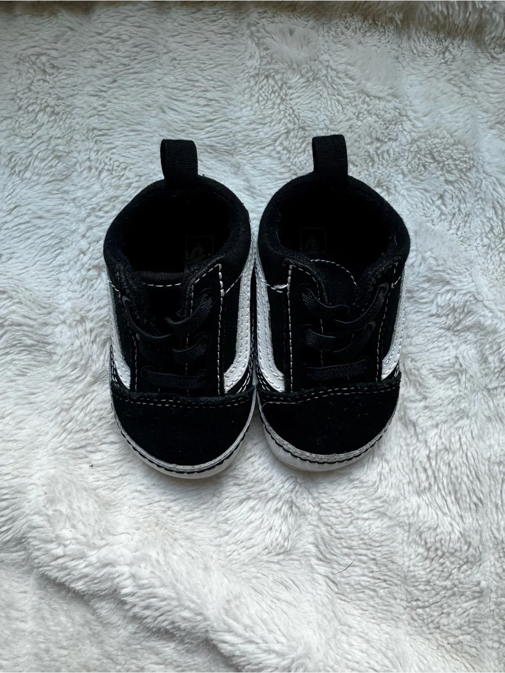 Vans Black & White Baby Old Skool Crib Shoe
